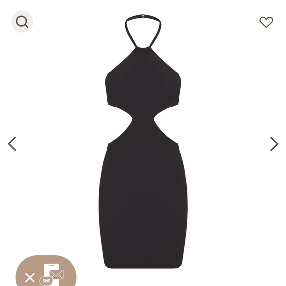 Fits everybody cut out halter dress in black Sz 3X - Picture 4 of 8